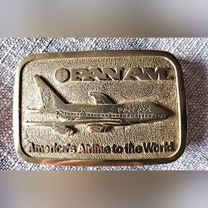 Pan Am Airline Vintage Belt Buckle